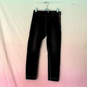 High rise black jeggings